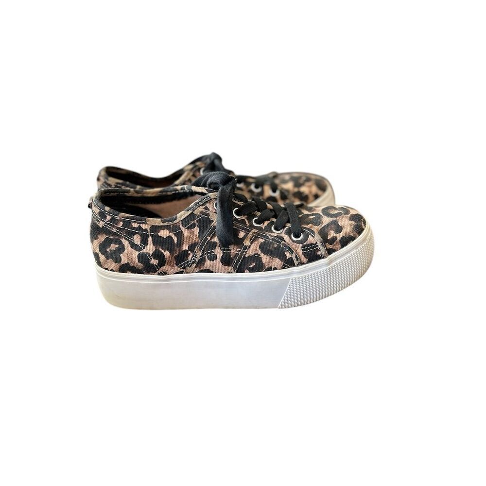 Steve Madden Emmi Women's Leopard Print Platform Sneakers Multicolor size 7 - Picture 6 of 16